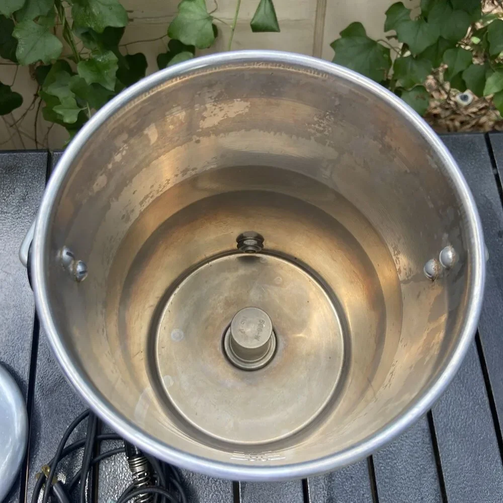 Vintage Mirro Party Perk 22-Cup Electric Coffee Percolator Brews Fast VGUC Works